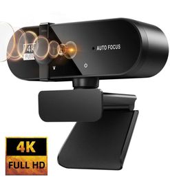 Webcam 2K 4K 1080P pour caméra Web PC Webcam USB en ligne avec microphone Autofocus Full Hd 1080 P Web Can Webcan pour ordinateur6004775