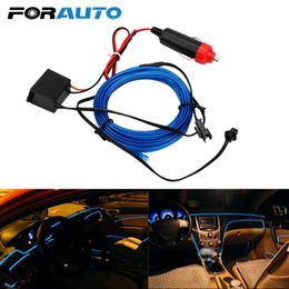 2M 12 V LED Koudverlichting Auto Licht Strips Flexibele Neon EL Draad Decoratieve Lamp Styling Interieur Decoratie Lampen Innerexternal