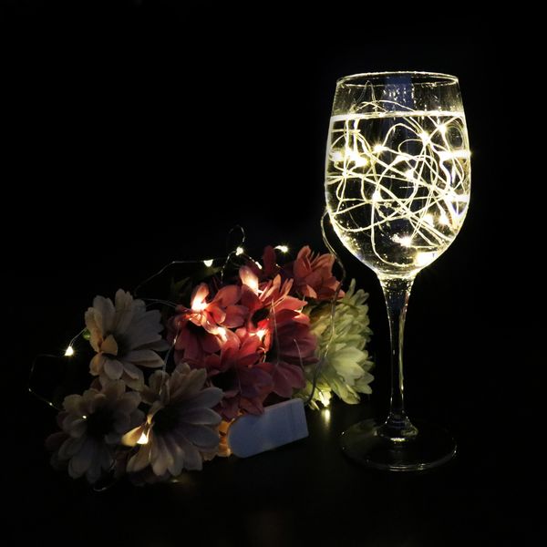 Guirlande lumineuse à 20 LED de 2M, guirlande lumineuse pour Festival, mariage, pièce maîtresse, décoration de Table à domicile