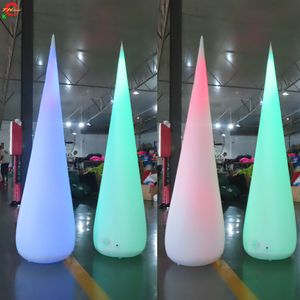 2m 3m 4m High LED LEDLING Activités extérieures Ballon de cône gonflable à vendre Piliers de ballons à air décoration de scène de mariage.