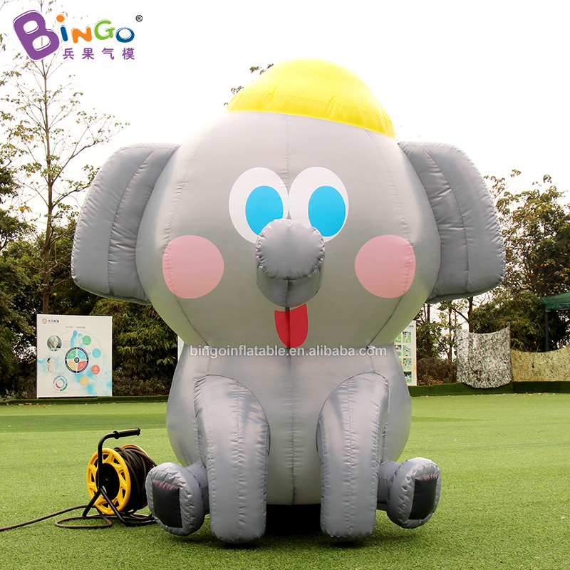 I modelli animali gonfiabili di altezza 2m 6.5ft fanno esplodere il personaggio dei cartoni animati dell'elefante di inflazione dell'elefante con l'aeratore per l'evento del partito all'aperto