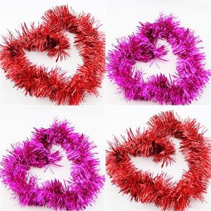 2M Ornements de Noël Tinsel Garland Multi Color Party Fournitures Sparkly Plafond Suspendu Décorations Guirlandes Accueil Nouvelle Arrivée 0 74ab G2