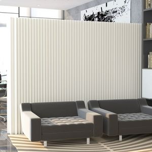 2m hoogte creatief intrekbare kamerverdeler Home Decor White Organ Paper Wall Screen Room Office Partition Baffle