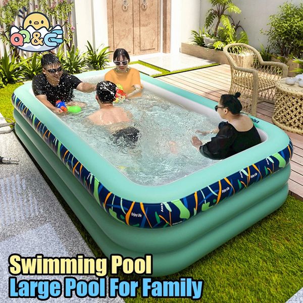 2m Gran piscina piscina inflable plegable inflable para juegos familiares de agua de verano juguete Juguetes Regalos 240407