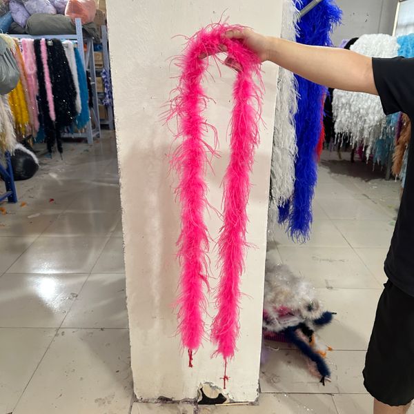 2m Autruche Feather Boa Châle Trim pour robes Joutes Vêtements ACCESSOIRES DE COURS