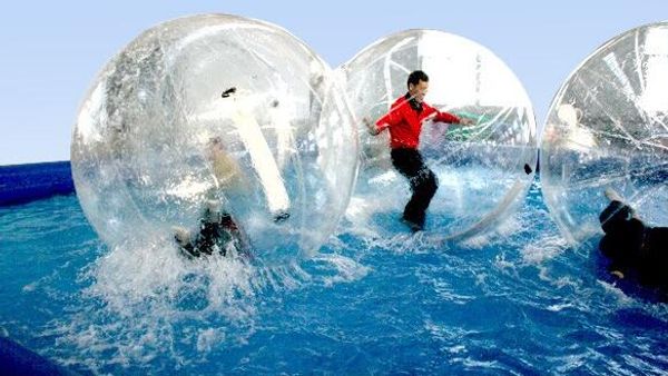 2 m Sports nautiques balles de marche PVC balles gonflables zorb à billes eau promenade à pied de boule de l'eau de danse balle de natation d'été flotte jouet