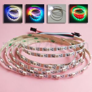 5V WS2812B 3535 RGB LED Pixel Flexibele strip Lichtband 2M 120LEDS Individueel Adresseerbaar Smalle 4mm Breedte Magic Full Color Change Chasing IP20 String