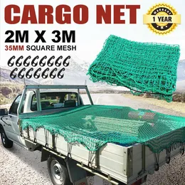 Filet de chargement 2M x 3M, remorque Ute pour camion, cordon élastique en maille de 35mm avec 15 crochets