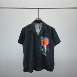 2Men Chemises de créateurs d'été à manches courtes Chemises décontractées Mode Polos en vrac Style de plage T-shirts respirants Tees ClothingQ238