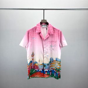 2 hombres camisas de diseñador de verano de manga corta camisas casuales moda polos sueltos estilo de playa camisetas transpirables camisetas ropa Q215