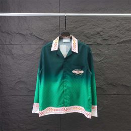 Chemises de créateurs 2mens Casablanc Hawaii Shirts Dress Shirt Printing Modèle Camicia Unisexe bouton HEMDM-3XLQW1