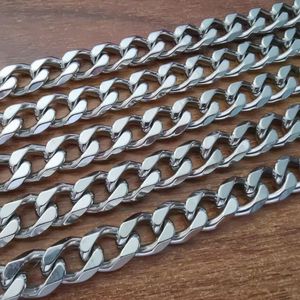 2 meter in Bulk Curb Link Chain RVS Sieraden Bevindingen Kettingen Markering DIY Ketting Armband Enorme 12mm Breed Zwaar