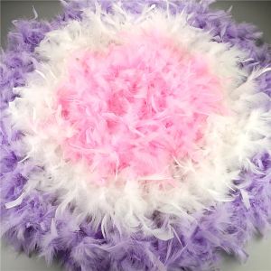 2Meters 80gram Super-épaississeur de dinde plumes boa accessoires de fête de mariage plumes cape décorations de vacances bricolage panaches de carnaval