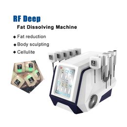 2MHz Body vormgevende cellulitisbehandeling vetreductiemachine 3D radiofrequentie afslankapparatuur 10 stuks pads vet oplossend apparaat