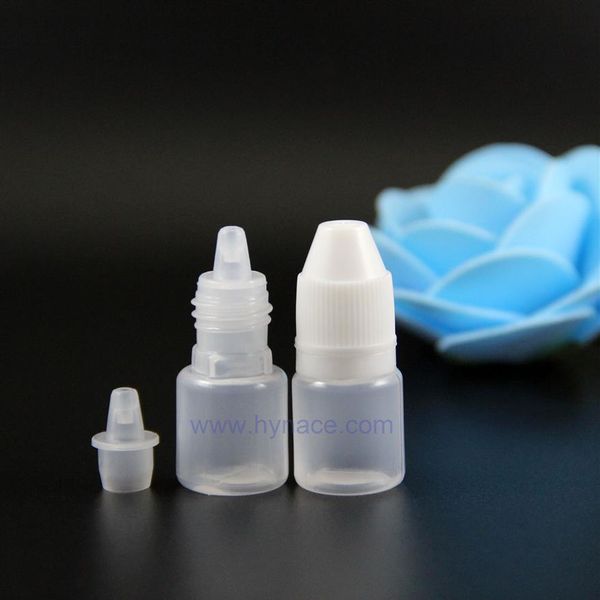 2ML 100pcs / LOT LDPE Frascos cuentagotas de plástico con tapas a prueba de manipulaciones Consejos Safe Vapor e JUICE SQUEEZABLE1840