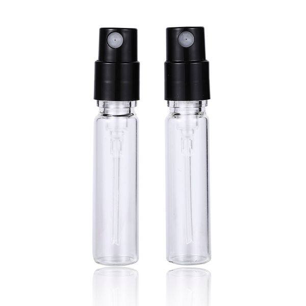 2 ml 2.5 ml baïonnette ensemble de parfum bouteille vaporisateur parfum échantillon bouteille en verre imprimé bouteilles d'air 200 pcs/lot