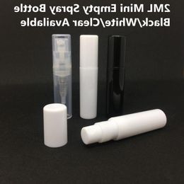 2ML / 2G Clear Recargable Spray Botella vacía Pequeño Plástico Redondo Mini Atomizador Viaje Cosmético Maquillaje Contenedor para Perfume Loción Sampl Uaup