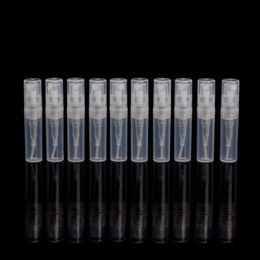 2 ml / 2G Lege Clear Plastic Mini Parfum Fles Mist Spray Sample Pen Contaier Klein Parfums Verstuiverspuit Fial Containers