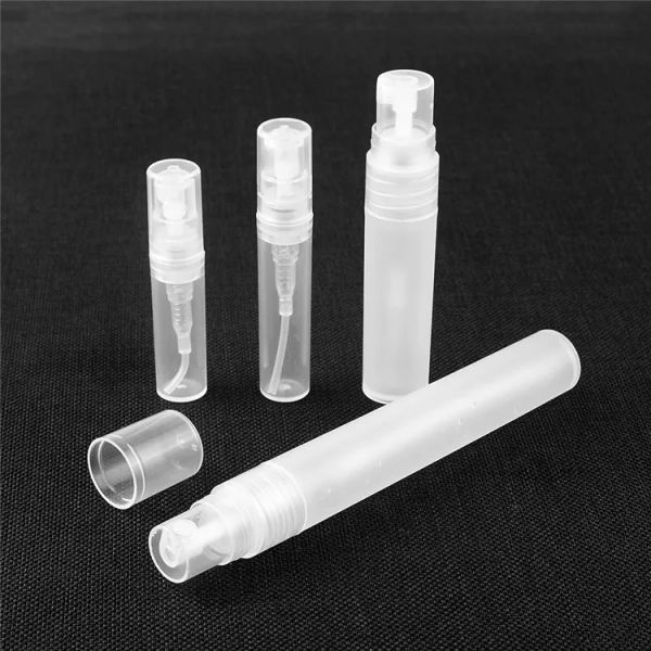 2ml 3ml 5ml 10ml All-match Bouteille de parfum en plastique PET Bouteille de pulvérisation rechargeable vide Petit atomiseur de parfum Flacons d'échantillons de parfum transparents transparents