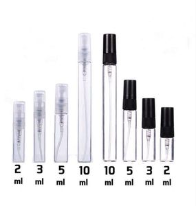 Bouteille de pulvérisation de brouillard en verre, rechargeable, flacon d'échantillon, récipient cosmétique de voyage, emballage 3945835, 2ml, 3ml, 5ml, 10ml