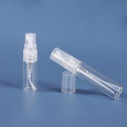 2ml 3ml 5ml 10ml Botella de perfume de aerosol de niebla de vidrio Pequeño atomizador de perfume Viales de muestra recargables de viaje DH8765