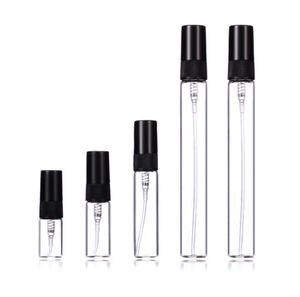 2 ml 3 ml 5 ml 10 ml Mini flacon pulvérisateur transparent portable Séparer Petit flacon de parfum flacons d'échantillons de voyage SN5766