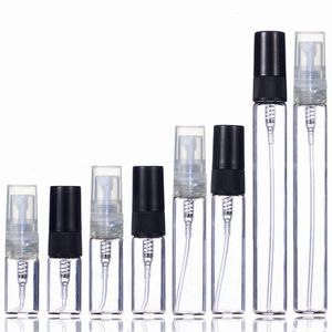 2 ml 3 ml 5 ml 10 ml plastique/verre brouillard vaporisateur bouteille de parfum petit atomiseur de parfum voyage flacons d'échantillons rechargeables