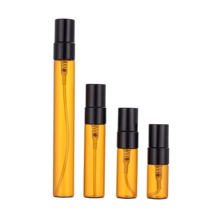 2ml 3ml 5ml 10ml Doldurulabilir Cam Parfüm Şişesi Taşınabilir Boş Kozmetik Şişeler Örnek Test Tüpü Seyahat Kozmetik şişe kapalı