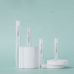 2 ml 3 ml 5 ml 10 ml Kleine Glazen Spuitfles Lege Transparante Cosmetische Parfum Container Met 5 Kleur Spray Pomp Clear Cap
