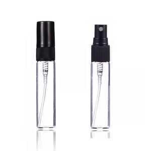 Botella pulverizadora de 2ml, 3ml, 5ml y 10ml, viales de vidrio vacíos para Perfume, atomizador de niebla fina reutilizable para aromaterapia, kit de accesorios cosméticos