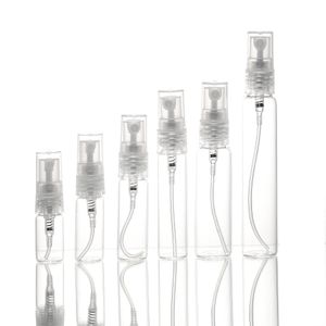 Mini verre transparent rechargeable, pompe à parfum, flacon pulvérisateur, atomiseur vide, récipient cadeau pour échantillon cosmétique, 2ML, 3ML, 5ML, 7ML, 10ML, 15ML