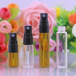 2 ml 3 ml 5 ml glazen spuitfles draagbare reizen parfum verstuiver hydraterende containers monster flessen make-up gereedschap F1670