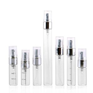 2 ml 3 ml 5 ml flacon pulvérisateur portable transparent flacons en verre de parfum flacons atomiseur de parfum rechargeable voyage F409 Whvoi