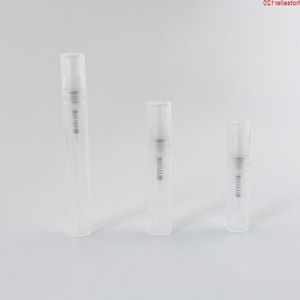 2 ml 3 ml 6 ml mini taille bouteille de parfum en plastique transparent avec pulvérisateur à brouillard fin en gros pompe de pulvérisation échantillonneur flacon 100pcs / lothigh quatiy Apak