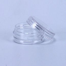 2 ml durchsichtiges leeres Plastikglas, 28 x 13 mm, durchsichtiger Deckel, 2 Gramm Topf, Probengröße für kosmetische Creme, Lidschatten, Nägel, Pulver, Schmuck, E-Liquid Kldra