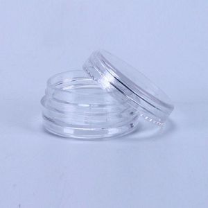 Pot vide en plastique transparent de 2ML, couvercle transparent de 28x13MM, Pot de 2 grammes, taille d'échantillon pour crème cosmétique, ombre à paupières, poudre d'ongles, bijoux e-liquide Frewp