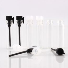 2 ml glazen parfumflessen monster test flessen glas parfum flesjes tube glazen fles met plastic stop JXW516