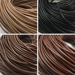 2mm 100m Koeienhuid Lederen Koorden String Touw Sieraden Kralen String 100m veel Voor Armband Ketting DIY Sieraden Accessor2968