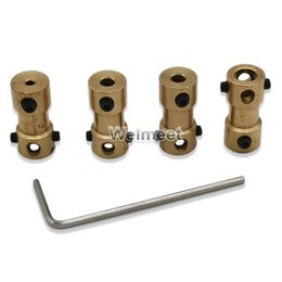 2 mm/3 mm/5 mm bronzen as koppeling koppeling star koppelingsmotor drive connector mouw 180 ° vaste schroef