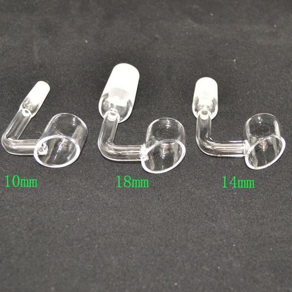 seau quartz banger Smoking Pipes 2mm d'épaisseur Vernis à ongles givré 90 45 degrés pour Verre Eau Bongs Narguilés Outil Plates-formes pétrolières