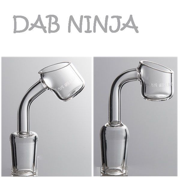 2 mm de espesor Cuarzo Banger Carb Cap Accesorios para fumar Dab Ninja Logo 45/90 grados 19 mm 14 mm 10 mm Macho / hembra Vidrio pulido Bong Dab Rigs