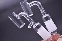 2mm d'épaisseur Quartz Banger 16mm Enail clou Domeless Quartz Banger Enail avec crochet pour tuyau de bong de plate-forme pétrolière