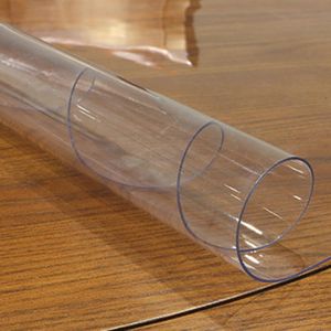 2mm Transparent PVC Nappe ronde imperméable à l'eau PVC Table couverture ronde nappes huile preuve cuisine modèle table à manger tapis bbyC224n