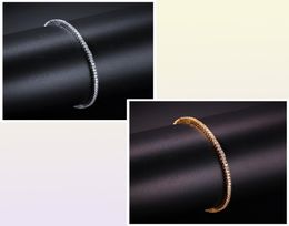 2 mm5 mm kubieke zirkonia van 789 inch tennis armband koperen sieraden whitegold vergulde bangle w12185573024