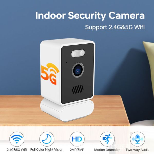 Cámara de vigilancia doméstica de 2MP/3MP Cámara digital 2.4 5G Wifi HD Security Wireless Security Camera