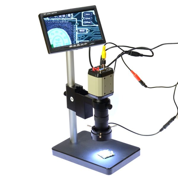 Caméra de Microscope numérique industriel 2MP, moniteur LCD 7 