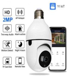 2MP PTZ WiFi Mini Cámara con bulbo E27 Socket Visión nocturna a todo color 1080p Camera CCTV Talk Talk Talk Tracking Security Cam G12575717