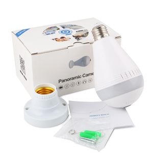 2MP Sans Fil Ip Caméra Ampoule Lumière FishEye 360 Degrés 3D VR Mini Panoramique Accueil CCTV Sécurité Ampoule Caméra E27 Lampe