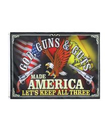2e amendement bannière drapeau GOD GUNS GUTS LET039S GARDER LES TROIS usine directe 90x150 pour suspension intérieure et extérieure De2815042