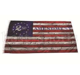 2ª Emenda Bandeira Americana Vintage Bandeira Bandeira Ao Ar Livre 90cm150cm Poliéster EUA Bandeiras de Basquete Universitário CYZ32138037460